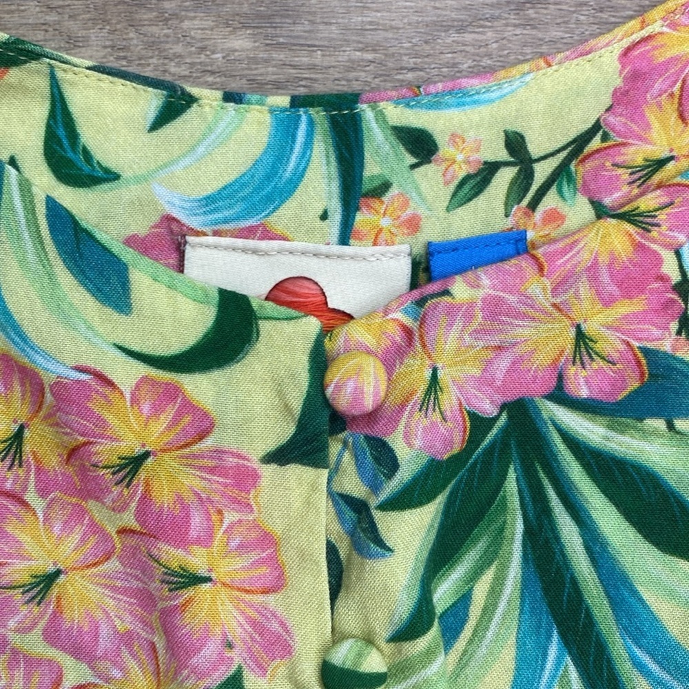 Farm Rio‎ Floral Ruffle Tank Top - Picture 5 of 16